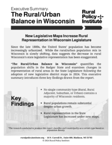 RPI Exec Summary - Rural-Urban Balance